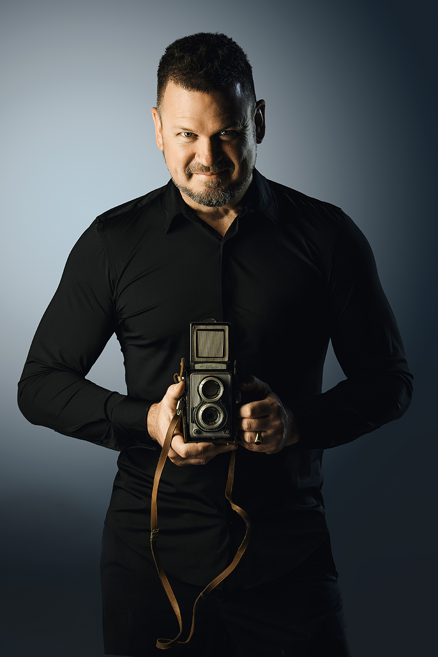 Kevin Mark Pass portrait in the studio